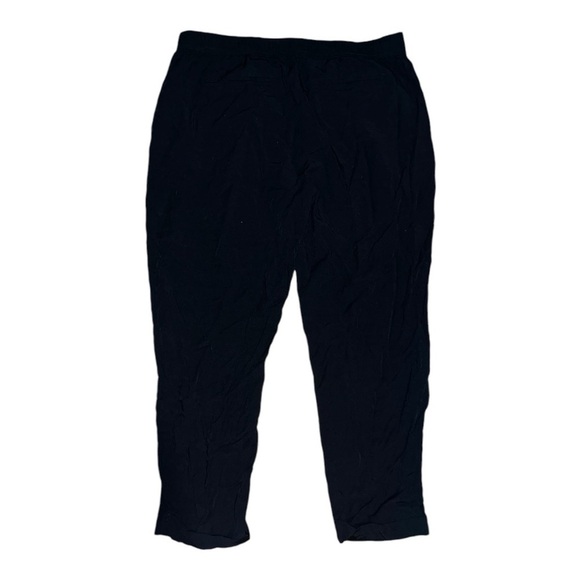 Madewell ankle crop pull on pants black size medium pockets minimalist casual - Picture 2 of 10